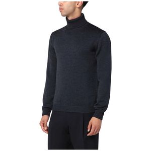 Roberto Collina, Heren, Truien, Grijs, Maat: 2XL