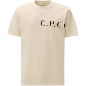 C.p. Company, Heren, Tops, Beige, Maat: XL Katoen,