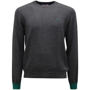 Sun68, Heren, Truien, Grijs, Maat: M Katoen,