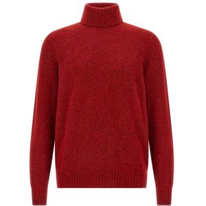 Brunello Cucinelli, Heren, Truien, Rood, Maat: M Katoen,