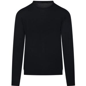 Roberto Collina, Heren, Truien, Zwart, Maat: S Wol,
