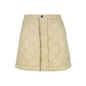 Burberry Gewatteerde Korte Rok , Beige , Dames , Maat: XS