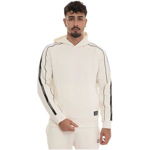 Emporio Armani Ea7, Heren, Sweatshirts & Hoodies, Beige, Maat: L Katoen,