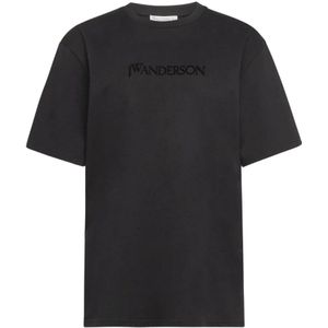JW Anderson, Dames, Tops, Zwart, Maat: S Katoen,