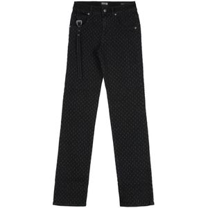 Versace Jeans Couture, Dames, Jeans, Zwart, Maat: W26 Katoen,