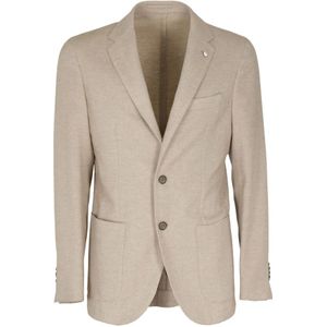 L.b.m. 1911, Heren, Jassen, Beige, Maat: 2XL Kasjmier,
