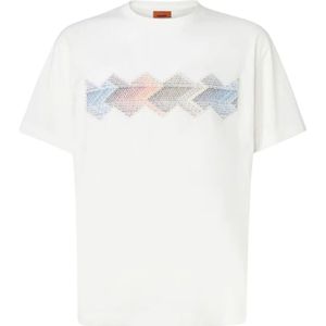 Missoni, Heren, Tops, Beige, Maat: M Katoen,