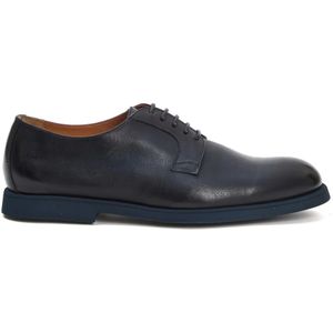 Doucal's, Heren, Schoenen, Blauw, Maat: 42 1/2 EU Leer,