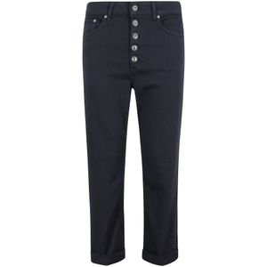 Dondup - Koons Pants - Jeans - Blauw - Loose-fit - Five-pocket model