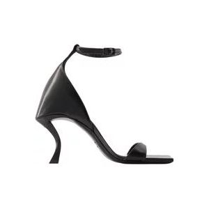 Balenciaga Hourglass Sandalen - Leer - Zwart , Black , Dames , Maat: 38 EU