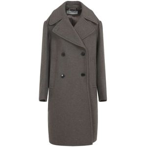 Dries Van Noten, Dames, Mantels, Grijs, Maat: XS Wol,