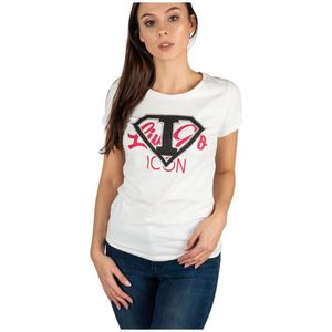 Liu Jo, Dames, Tops, Wit, Maat: XS Katoen,