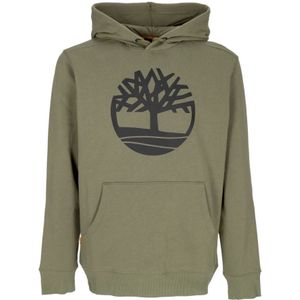 Timberland, Heren, Sweatshirts & Hoodies, Groen, Maat: L Katoen,