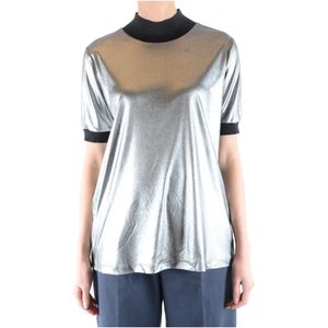 Fabiana Filippi, Dames, Tops, Grijs, Maat: M Katoen,