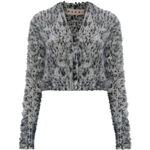 Marni, Dames, Truien, Grijs, Maat: 2XS Wol,