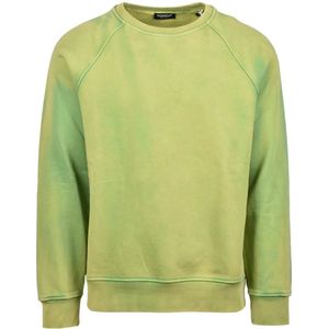 Dondup, Heren, Sweatshirts & Hoodies, Geel, Maat: L Katoen,