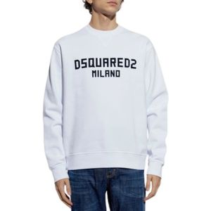 Dsquared2, Heren, Sweatshirts & Hoodies, Wit, Maat: XL