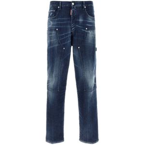 Dsquared2, Heren, Jeans, Blauw, Maat: S Katoen,