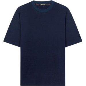 Loro Piana, Heren, Tops, Blauw, Maat: 2XL Zijde,