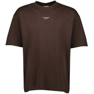 Drole de Monsieur, Heren, Tops, Bruin, Maat: 2XS Katoen,