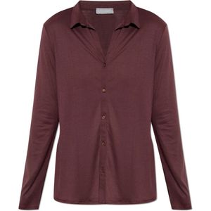 Hanro, Dames, Blouses & Shirts, Rood, Maat: S Zijde,