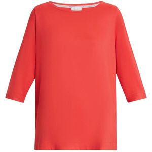 Marina Rinaldi, Dames, Blouses & Shirts, Rood, Maat: M Viscose,