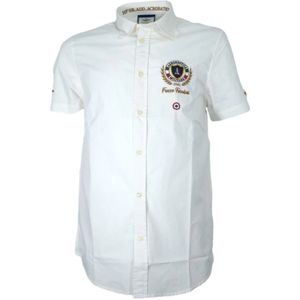 Aeronautica Militare, Heren, Overhemden, Wit, Maat: L Katoen,