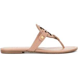 Tory Burch, Dames, Schoenen, Beige, Maat: 38 1/2 EU Leer,
