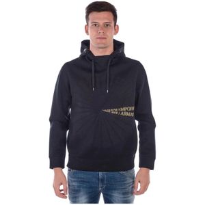 Emporio Armani, Heren, Sweatshirts & Hoodies, Zwart, Maat: M