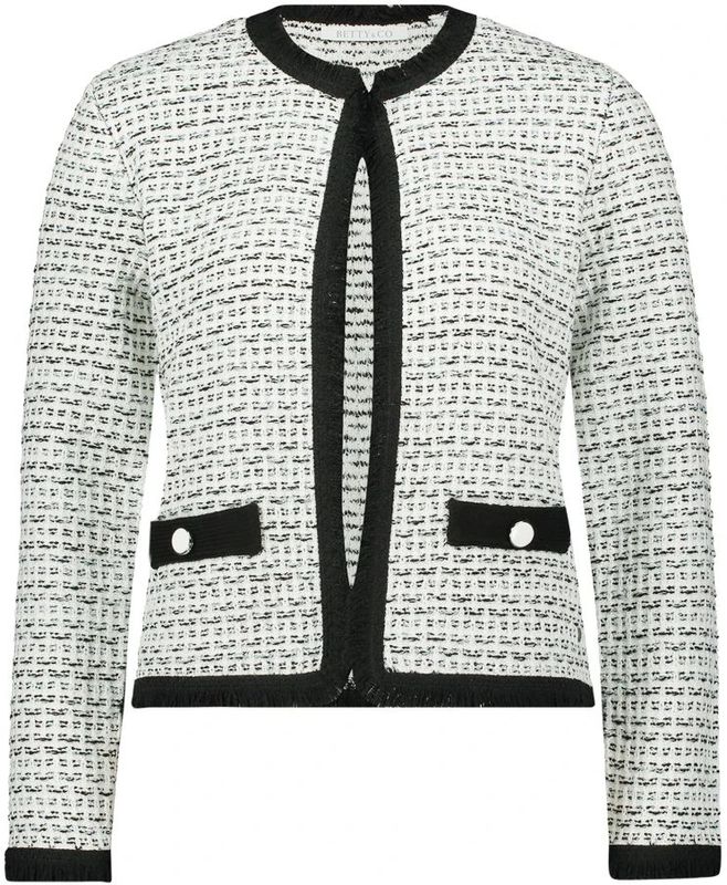 Betty & Co - Gebreid Vest - Wit - Dames