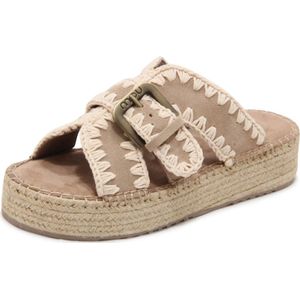 Mou, Dames, Schoenen, Beige, Maat: 39 EU Jute,
