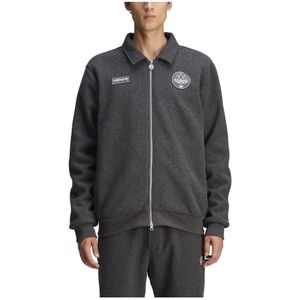 Adidas, Heren, Jassen, Grijs, Maat: S Katoen,