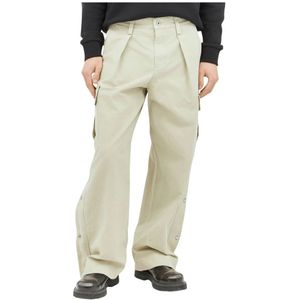 Burberry, Heren, Broeken, Beige, Maat: M Katoen,