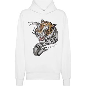 Philipp Plein, Heren, Sweatshirts & Hoodies, Wit, Maat: M
