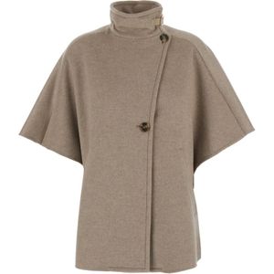 Max Mara, Dames, Jassen, Beige, Maat: ONE Size Kasjmier,