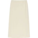 Max Mara - Midi Rok - Ivoor - Viscose en Linnen