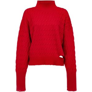 Pinko, Dames, Truien, Rood, Maat: XS Katoen,