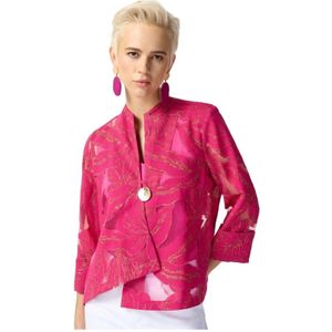Joseph Ribkoff, Dames, Jassen, Roze, Maat: XS Leer,
