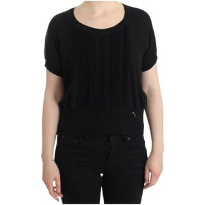 Roberto Cavalli, Dames, Truien, Zwart, Maat: XL Nylon,