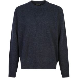 Roberto Collina, Heren, Truien, Blauw, Maat: XL Wol,
