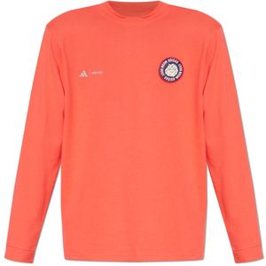 Adidas, Heren, Tops, Roze, Maat: S Katoen,