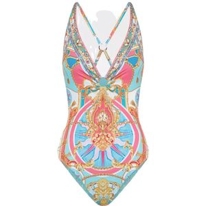 Camilla, Dames, Badkleding, Veelkleurig, Maat: XS Zijde,