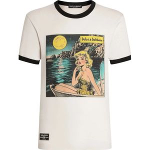 Dolce & Gabbana, Heren, Tops, Beige, Maat: 2XL