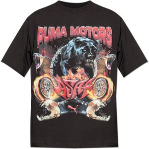 A$AP ROCKY x PUMA Motors T-shirt voor Heren, Zwart, Maat S