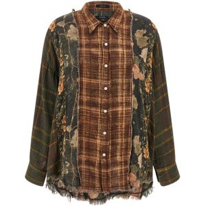 R13, Dames, Blouses & Shirts, Veelkleurig, Maat: S Katoen,