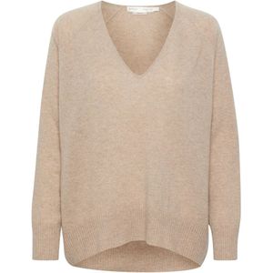 InWear, Dames, Truien, Beige, Maat: S Leer,