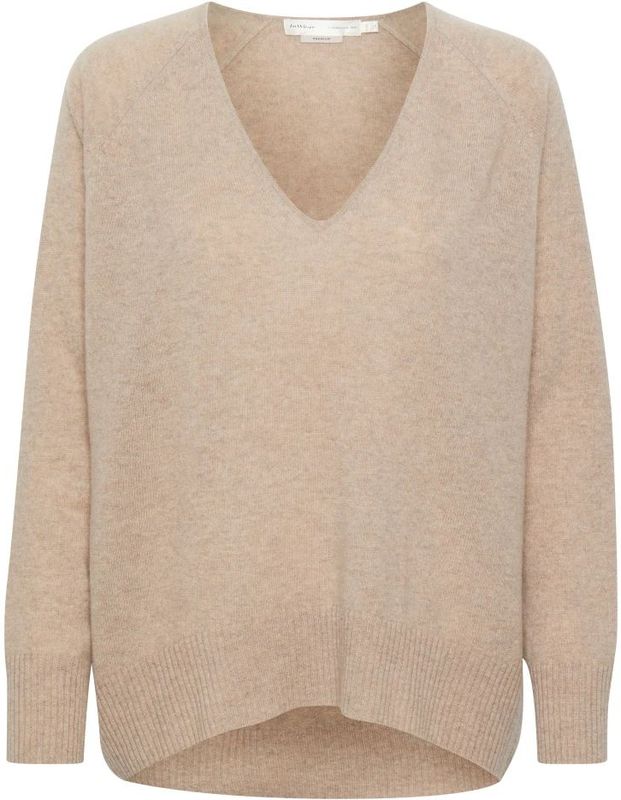 InWear, Dames, Truien, Beige, Maat: S Leer,