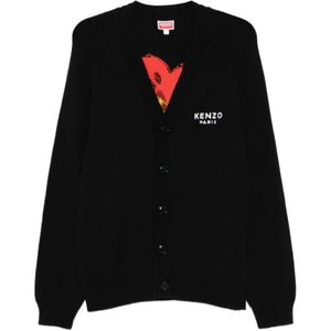 Kenzo, Heren, Truien, Zwart, Maat: XL