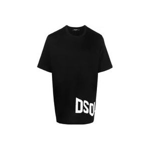 Dsquared2 T-Hemden , Black , Heren , Maat: M
