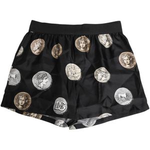 Dolce & Gabbana, Heren, Badkleding, Zwart, Maat: S Zijde,